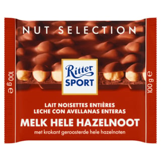 Ritter Sport Chocoladetablet Hele Hazelnoot