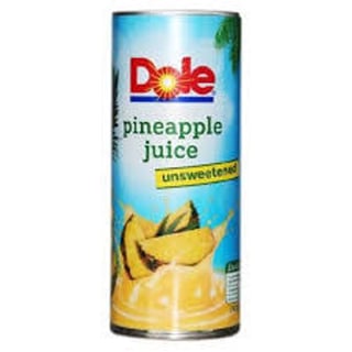 Dole 100% Pineapple Juice Unsweetend 240ml
