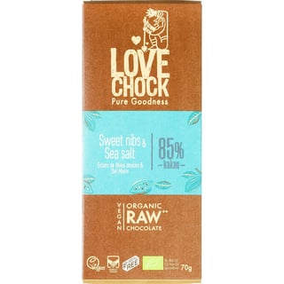 RAW Chocolade 85% Sweet Nibs Sea Salt