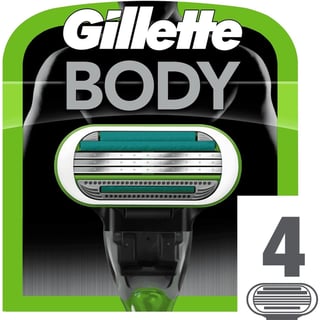 Gillette Body Shave Voor Mannen - 4 Mesjes - Scheermesjes