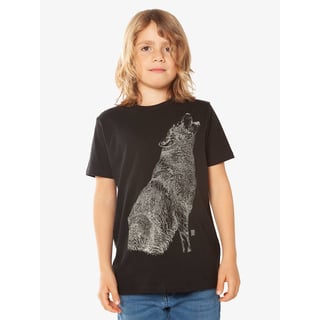 Huilende Wolf T-Shirt -Glow in the Dark