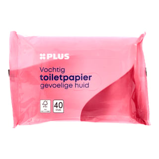 PLUS Vochtig Toiletpapier Sensitive