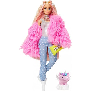 Barbie Extra Doll Fluffy Pink Jacket