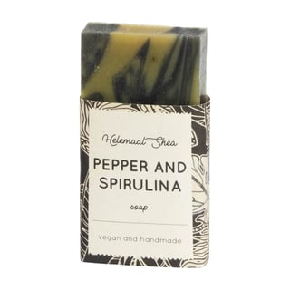 HelemaalShea Peper & Spirulina Zeep Mini / Tester