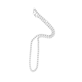 Bandhu Box Chain Necklace - Silver