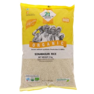 24Mantra Organic Sonamasuri White Rice 5Kg