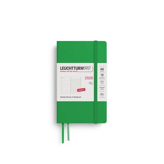 Leuchtturm 2026 Diary Softcover Pocket Weekly + Notes - Spring Leaf