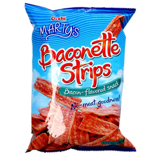 Oishi Marty's Baconette Strips - Bacon Flavoured 90g