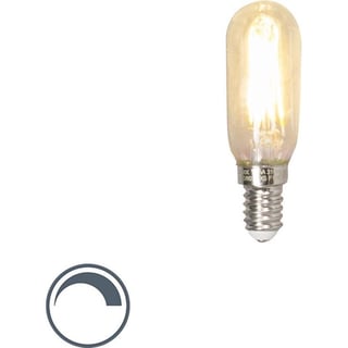 Calex Led Full Glass Filament Tubelar-Type Lamp 220-240V 3,5W E14 T25X85, 310Lm, Clear 2700K Dimmable, Energy Label A+