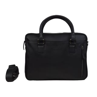 DSTRCT Laptop Leather Bag 14'' - Black