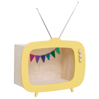 Teevee TV Shelf Yellow