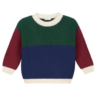 Yuki Kidswear Colour Block Sweater - Baseball