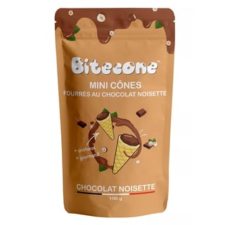 Chocolade hazelnoot Bitecone