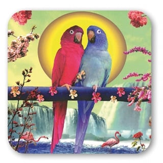 Max Hernn Coaster - Parrots Couple - Papegaaien