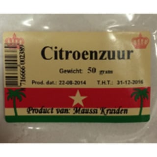 Maussi Citroenzuur 50Gr