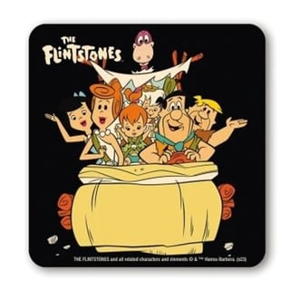 The Flintstones Coaster - Flintstones in The Flintmobile - Onderzetter