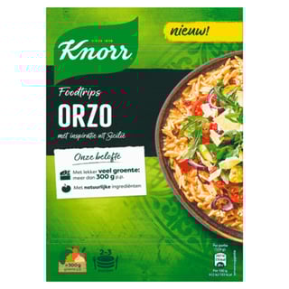 Knorr Wereldgerechten Foodtrips Orzo