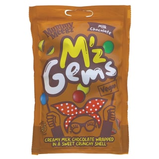 Mummy Meegz M’z Gems Sharing Bag 80g Vegan Chocolate in a Coloured Sugar Shell