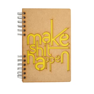 Sustainable journal - Recycled paper - Make Shit Happen