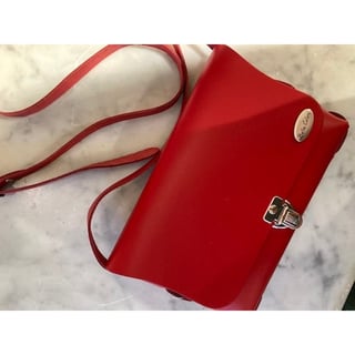 BELLA COLORI Colourful leather bag Red - Red