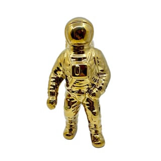 Vaasje Astronaut Glans Goud Keramiek 29cm