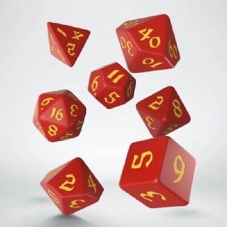 Dice Poly Classic Runic Red/Yellow