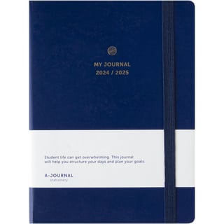 A-Journal 2024/2025 College Diary A5+ Dark Blue