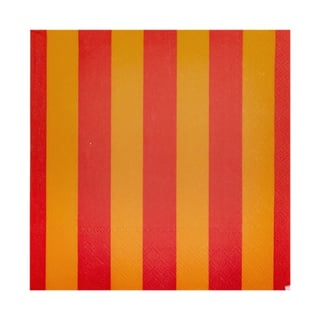 Kitsch Kitchen Servetten Streetstyle Oranje/rood