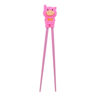 Kinder Eetstokjes Met Varkentje Roze 22cm