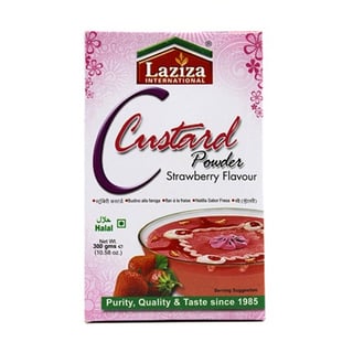 Laziza Custard Powder - Strawberry Flavour 300 Grams