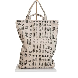 Tote Bag Amsterdam Houses Black - Black teeth