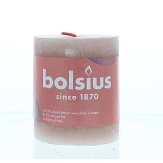BOLSIUS SHINE STOMPKRS 80x68 MISTY PINK 1 ST