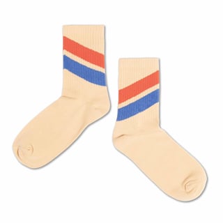 Repose Ams 85. Sporty Socks Sand Stripe