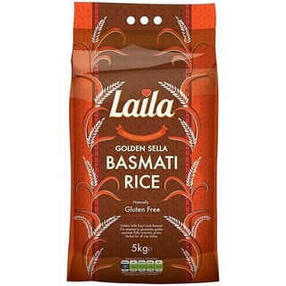 Laila Golden Sella Basmati Rijst 5 Kg