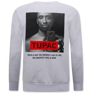 Tupac Heren Trui - Wit