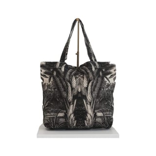 Beach Bag Wave Green - Jungle black