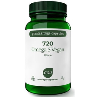 AOV 720 Omega 3 Vegan Softgels 60VCP