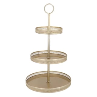 Etagère Majestic 3 Lagen Goud Metaal 37x65cm