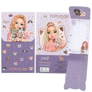 TOPModel Notitieblok Met Magnetische Sluiting Honden en Katten