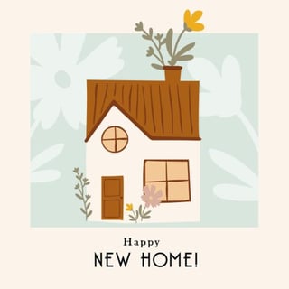 Kaart Leukigheidjes Happy New Home Huis