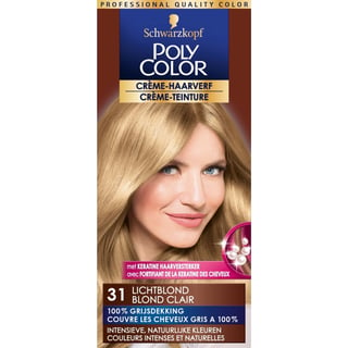 Schwarzkopf Poly Color Cr??me Haarverf 31 Lichtblond - 1 Stuk Voor 100% Grijsdekking Voor Volledig Vergrijsd Tot Lichtblond Haar