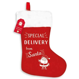 Giftmaker Felt Stocking Special Delivery with Hang Tag