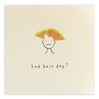 Pencil Shavings Cards by Ruth Jackson Bad Hair Day?