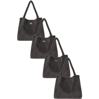 Dark Grey Teddy Mom Bag - Personalized (5,95) / Dark Grey