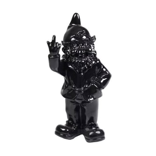 Beeldje Kabouter Fuck You Zwart 20cm