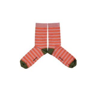 Piupiuchick Socks Pink & Orange Stripes