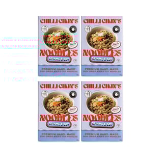 Bundle: 4 x Sun-dried Knife Cut Noodles - Sesame & Soy