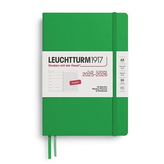 Leuchtturm 18 months diary softcover large 2025-2026 - SpringLeaf Green
