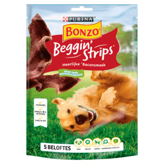 Bonzo Beggin' Strips Hondensnacks Baconsmaak