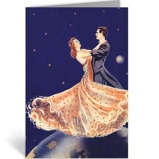 Wenskaart - Dance Music - 1920s Sheet Music Cover - Dancing on Top of the World